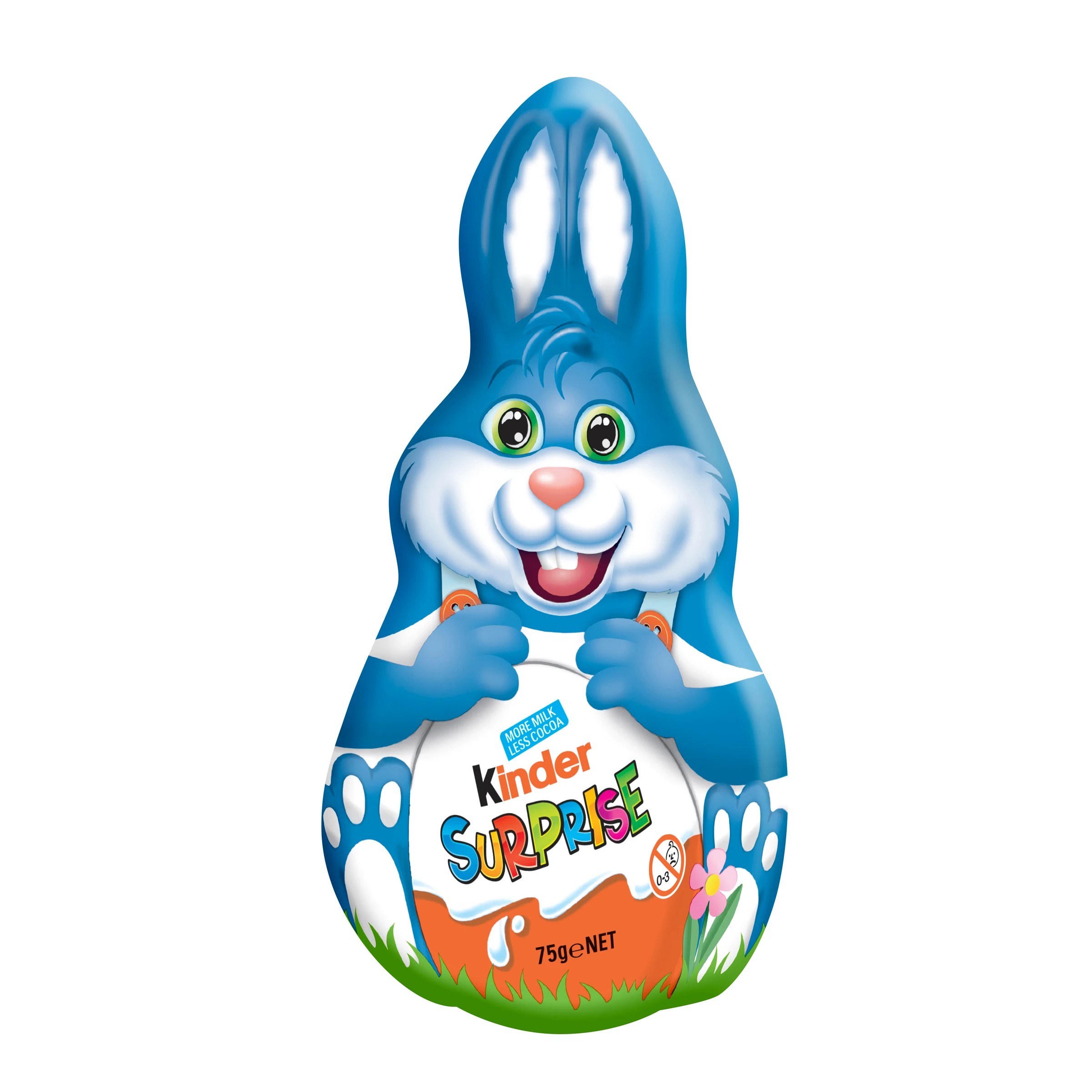 1 Kinder Surprise Milk Chocolate Easter Bunny 75g - Blue, 1 of 2