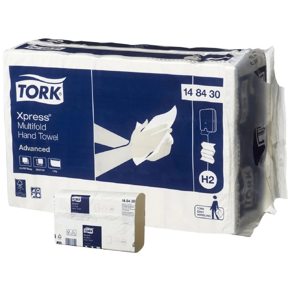 1 Tork Xpress Multifold H2 Hand Towel 21 Pack, 1 of 2