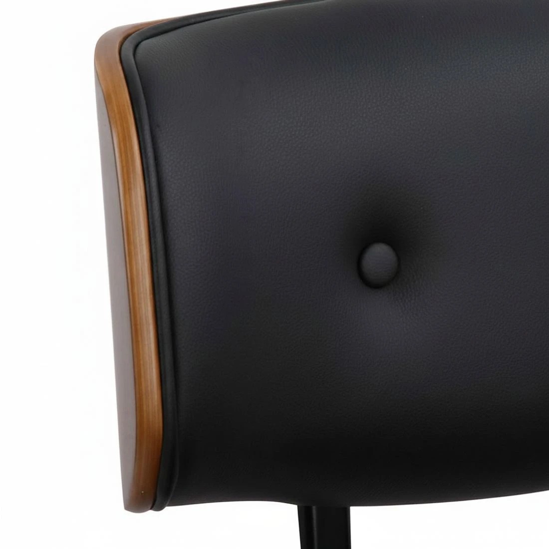 7 Artiss Wooden Office Chair PU Seat - Black, 7 of 7