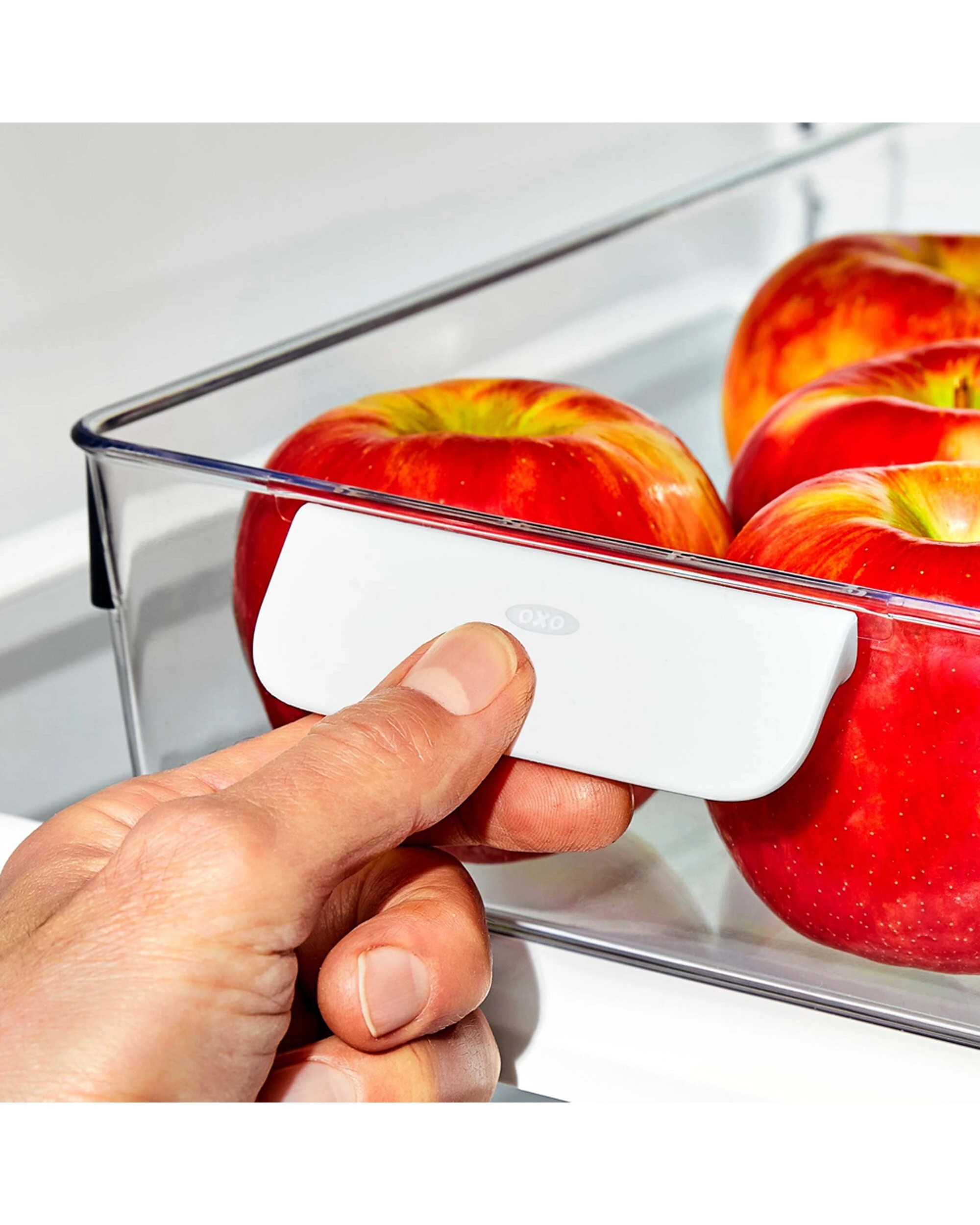 7 Oxo Good Grips Fridge Bin Food Organiser Clear With Comfortable Grip 38cm - Clear, 7 of 7