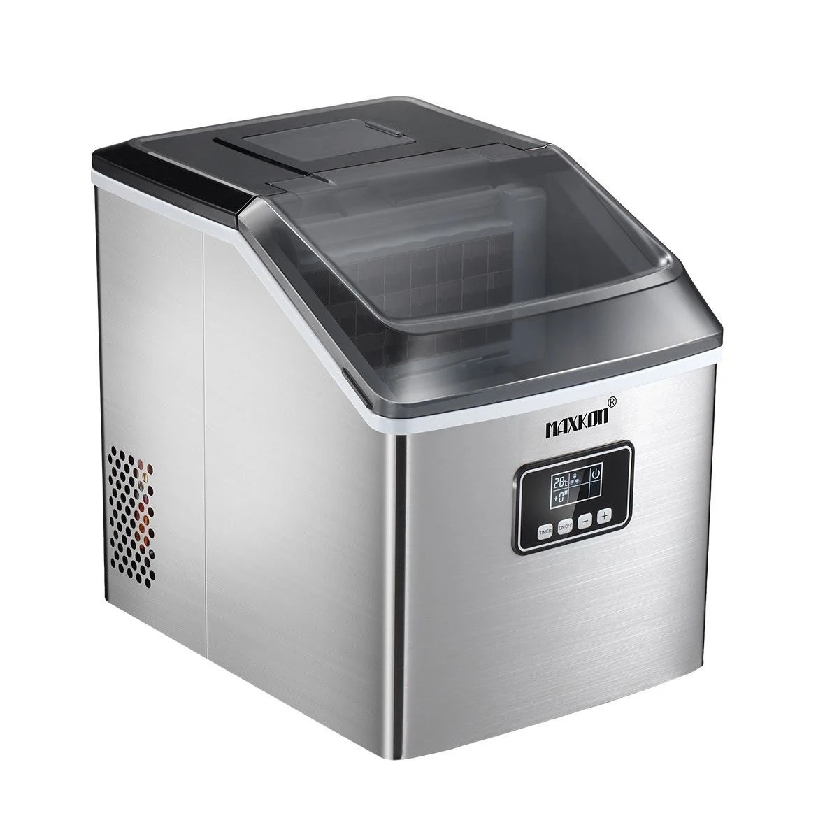1 Maxkon 17 Kg Home Ice Maker Machine Stainless Steel Countertop, 1 of 5