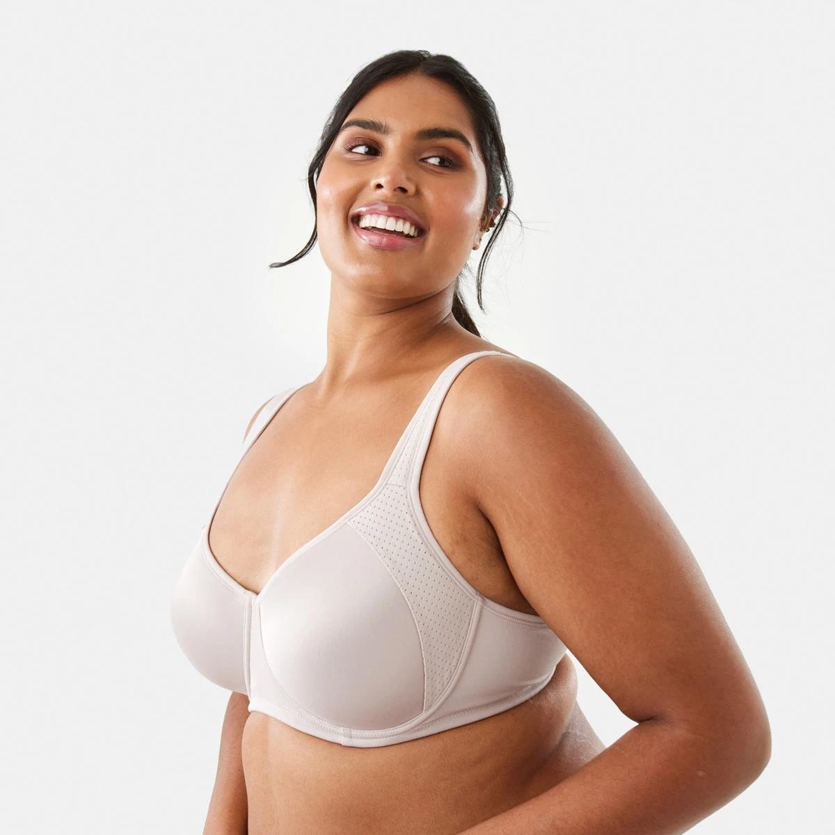 5 2 Pack Full Figure Medium Support Sports Bra Black, Sphinx, 5 of 9