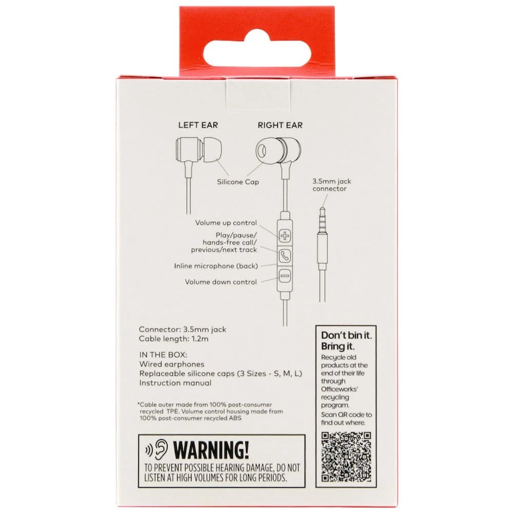 5 Qudo Earphones Black, 5 of 5