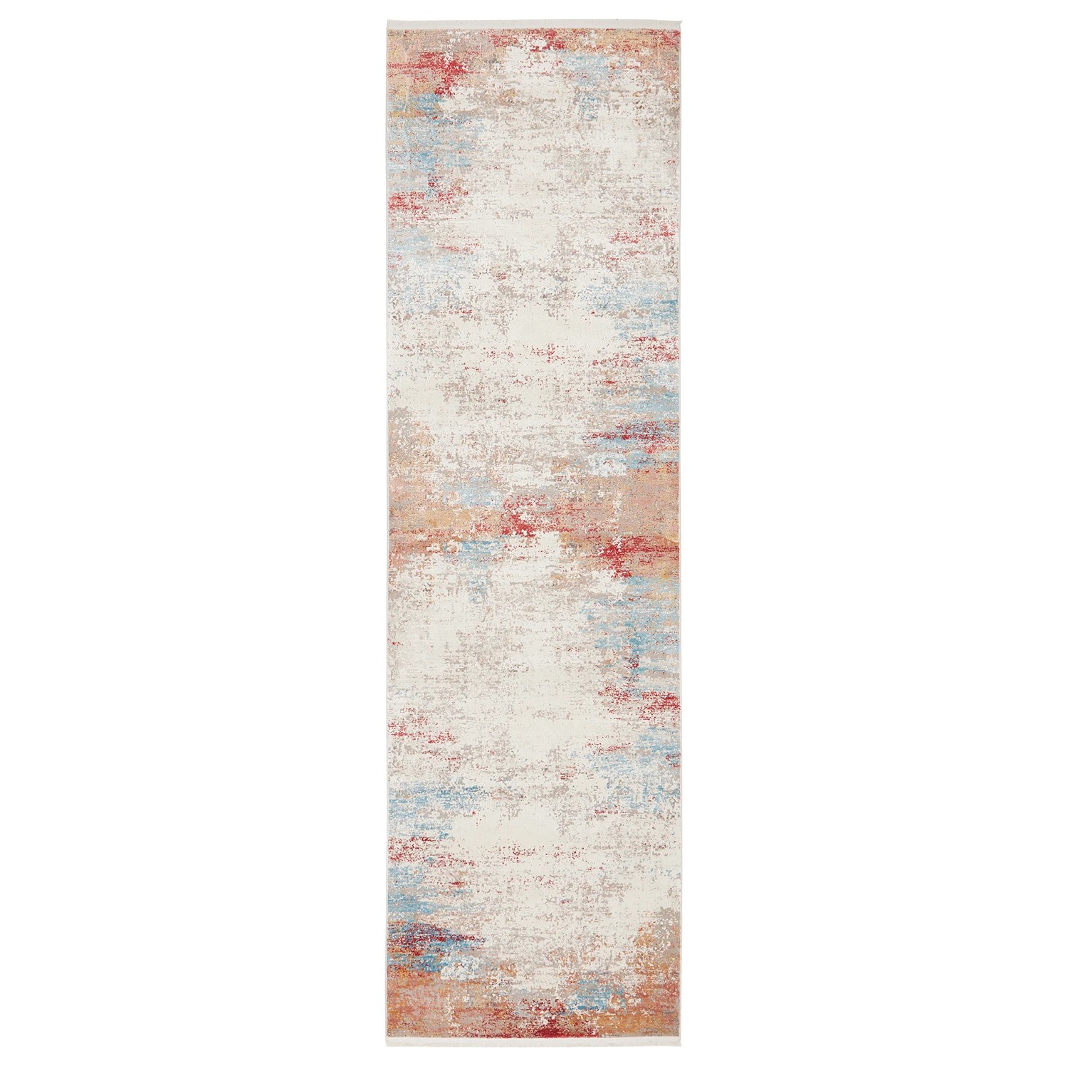 2 Common Ground Rugs Glimmers 109 300x80cm Runner - Medium Bamboo Silk Rug - Bone - Multi, 2 of 9