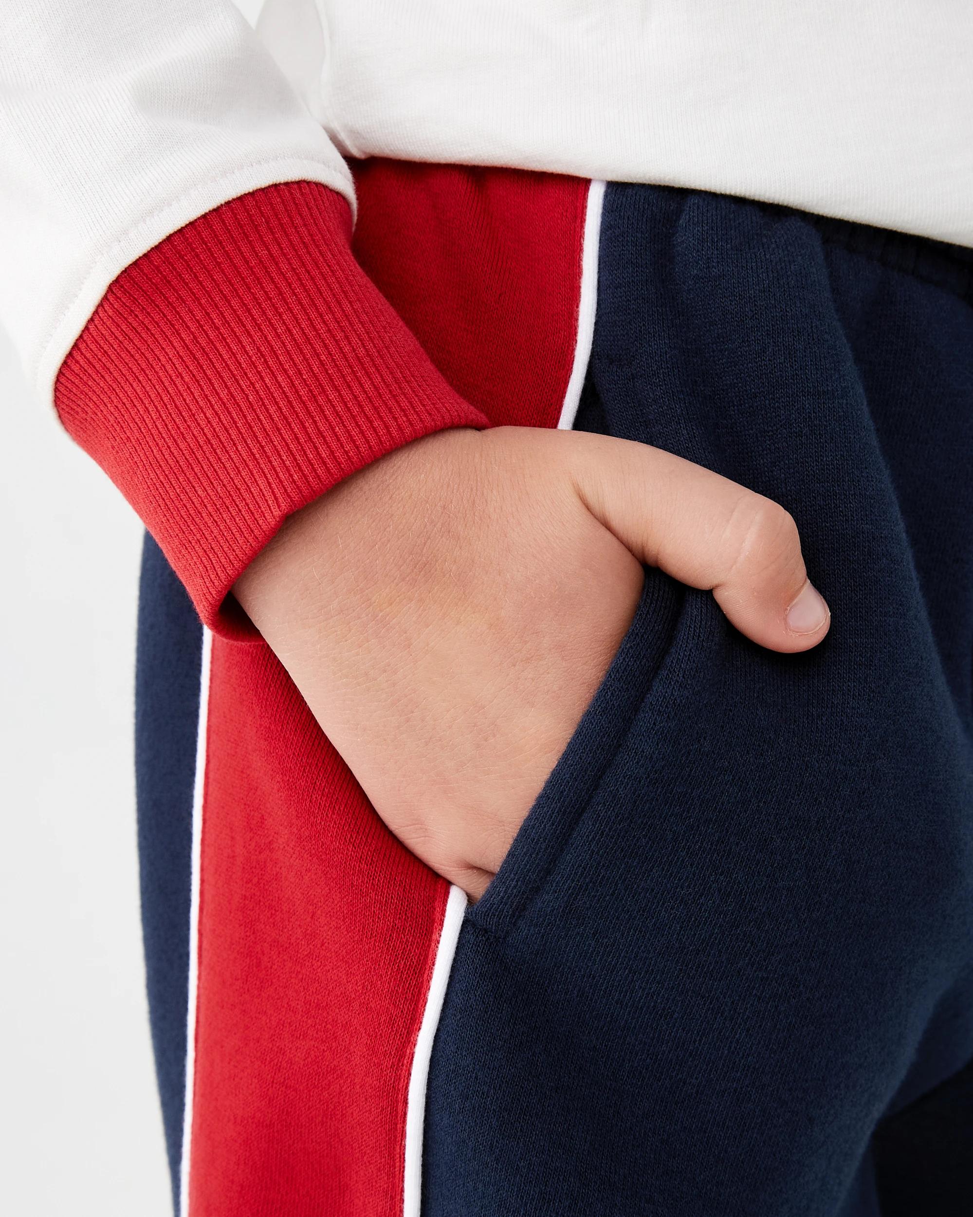 4 Oversized Panel Bind Trackpants Dress Navy, 4 of 8