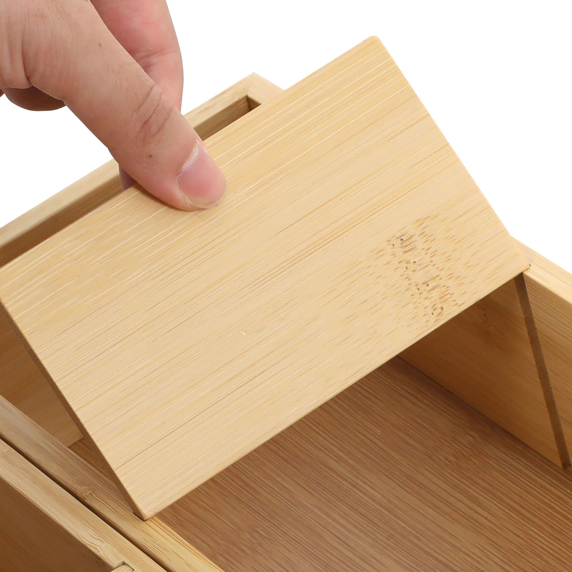 6 Toque 5 Pcs Bamboo Drawer Organiser, 6 of 9