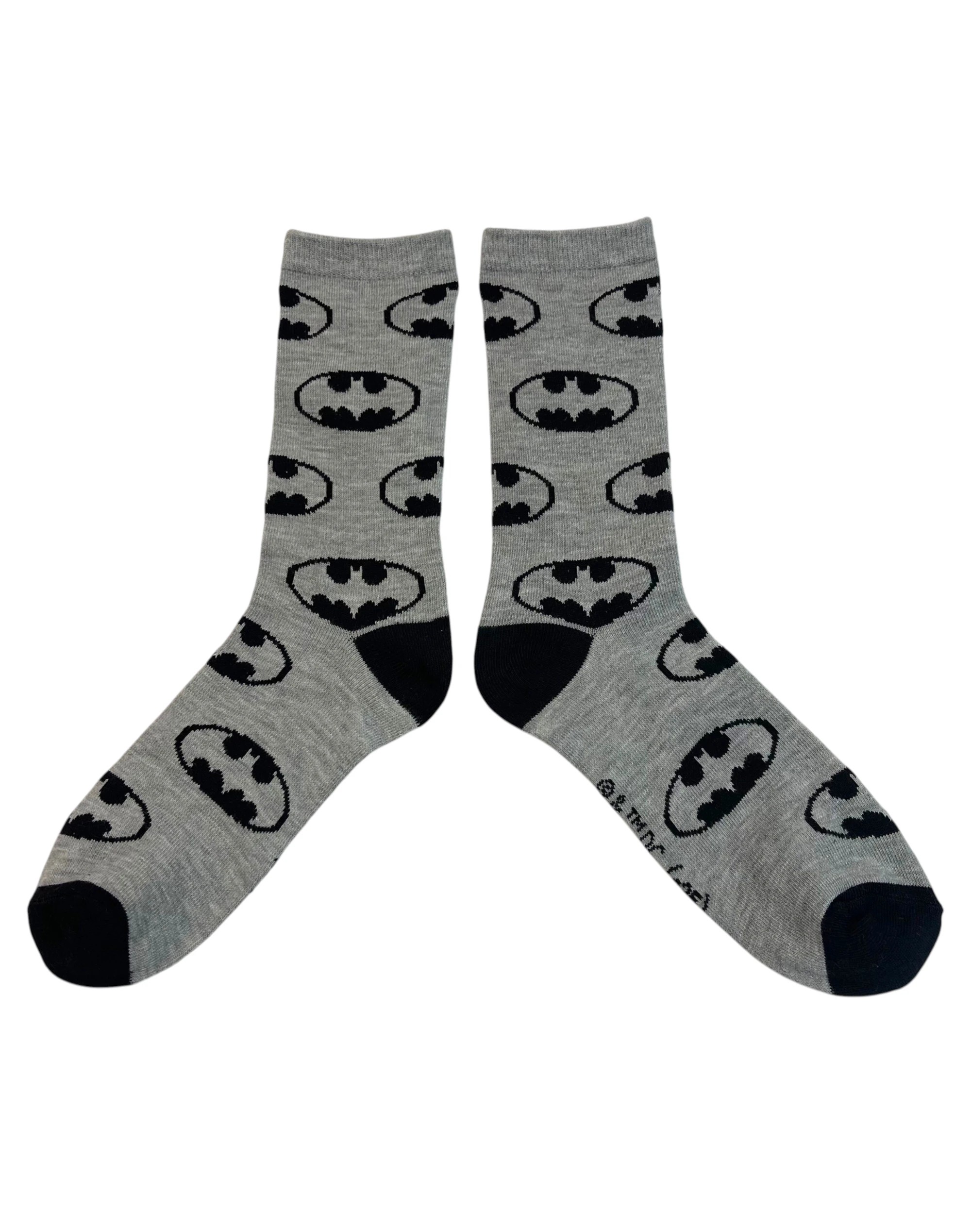 4 Warner Bros Batman Crew Kids Sock 4 Pack Asst. Size - 13-3, 4 of 4