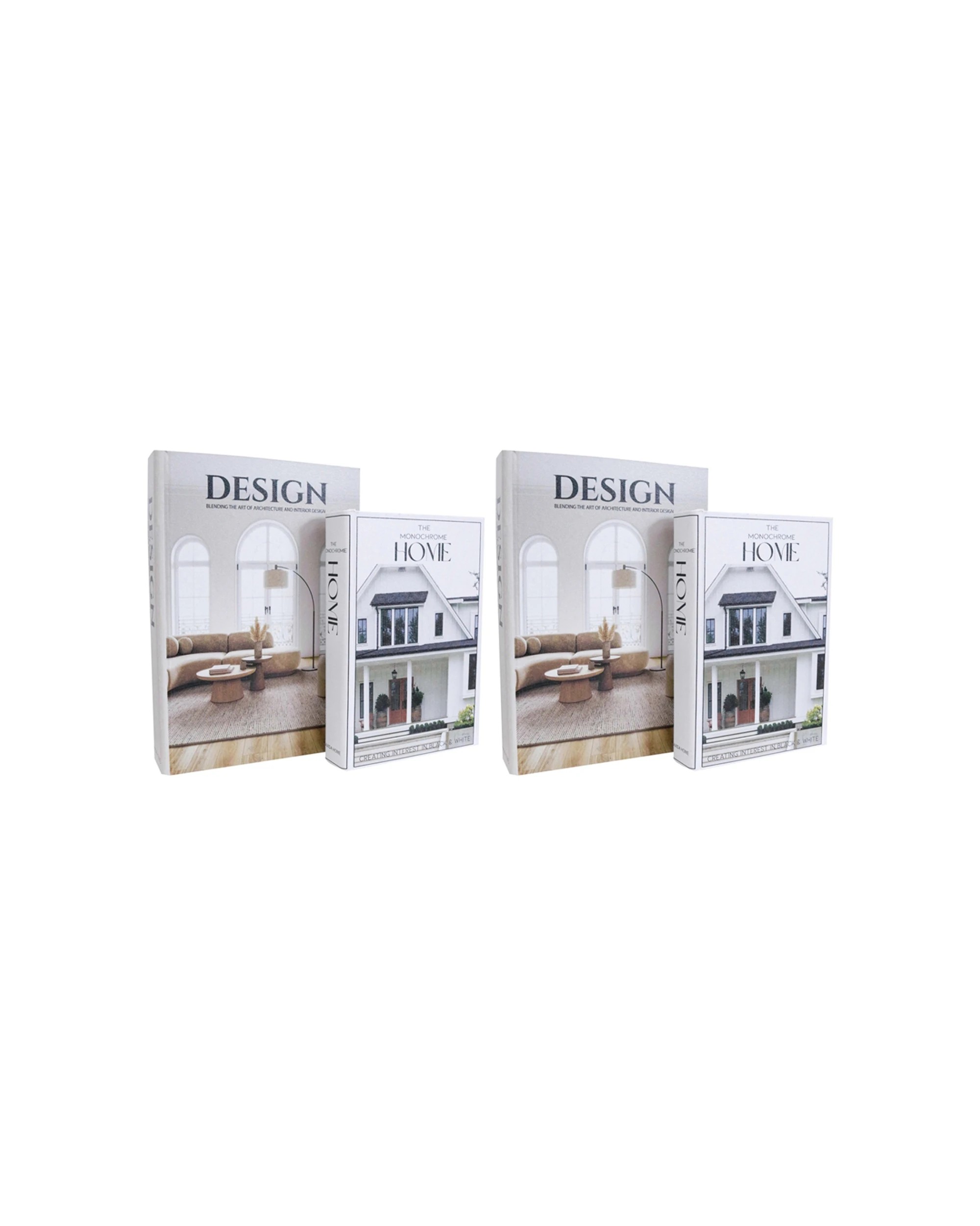 1 LVD Book Box Set 2x 2Pc MDF Design Homes 29x20x5.5cm 24x16x4cm Storage
 - multi, 1 of 3