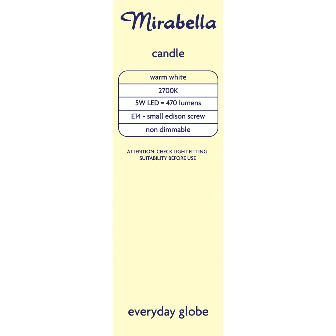 5 Mirabella E14 5W LED Warm White Candle Bulb, 5 of 6