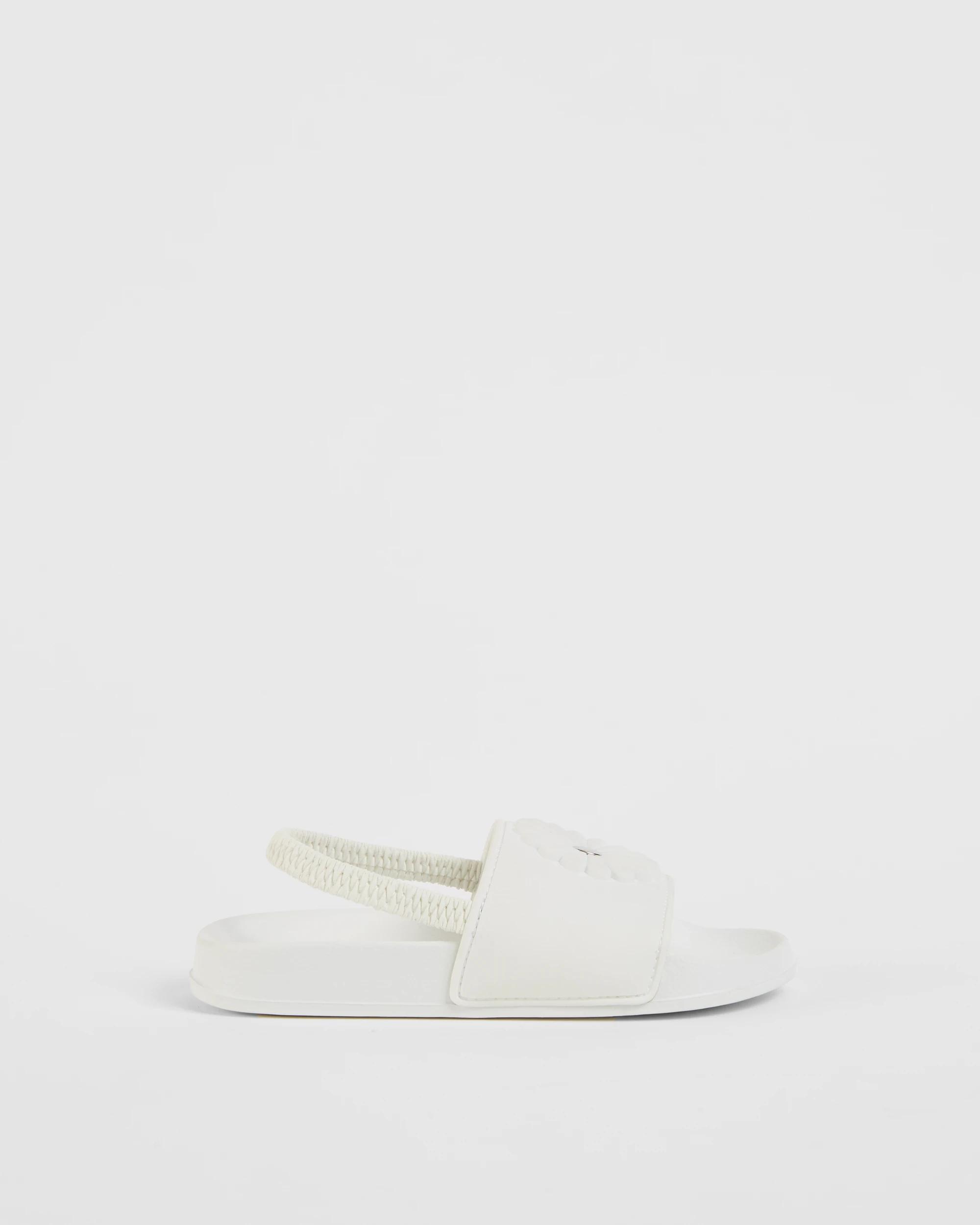1 Target Kids Flower Slingback Slides WHITE, 1 of 3