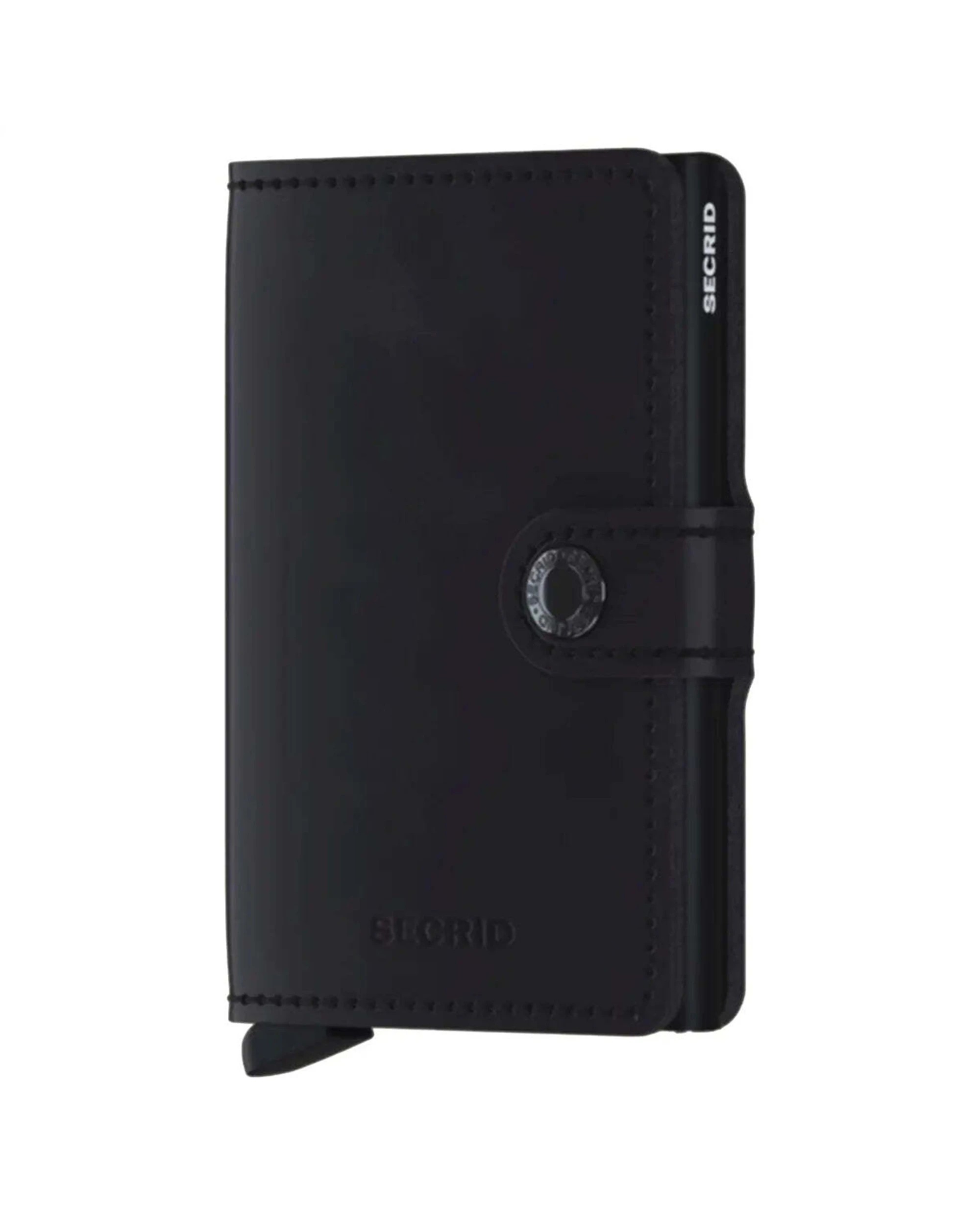 1 Secrid Miniwallet Compact RFID Wallet Aluminium Leather RFID Protection Compact Vintage - Black, 1 of 4