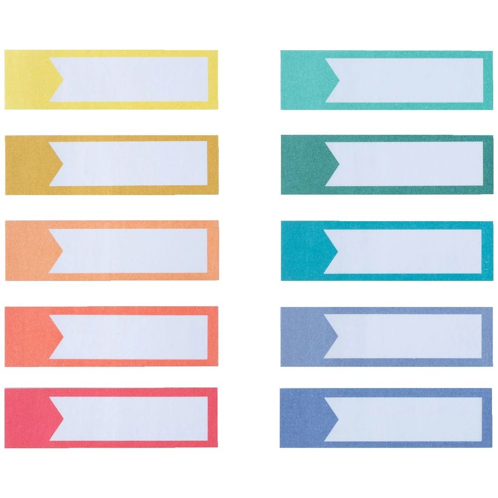 2 J.Burrows Page Markers 14x50mm Assorted 10 Pack, 2 of 4