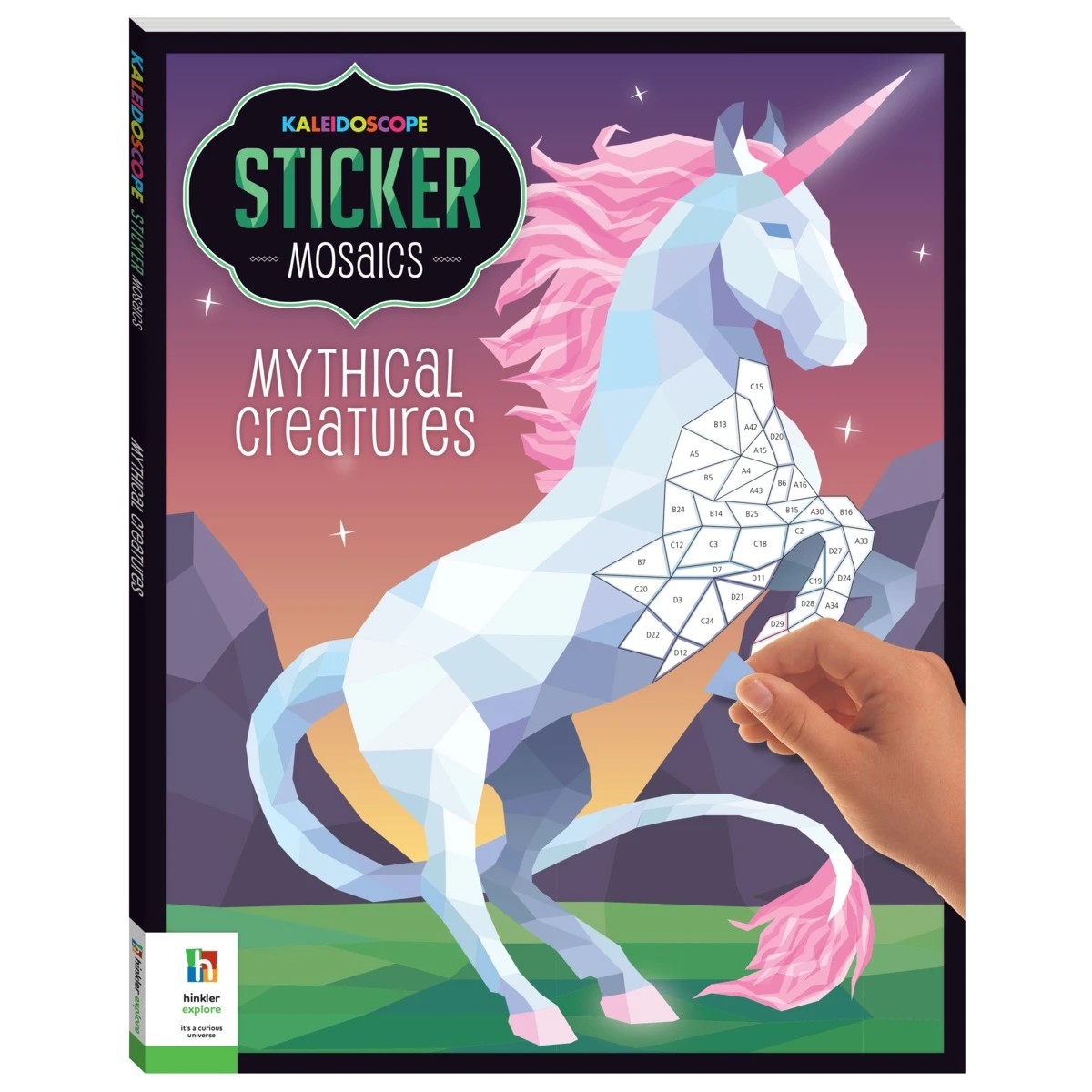 1 Kaleidoscope Sticker Mosaics: Mythical Creatures - Book, 1 of 2