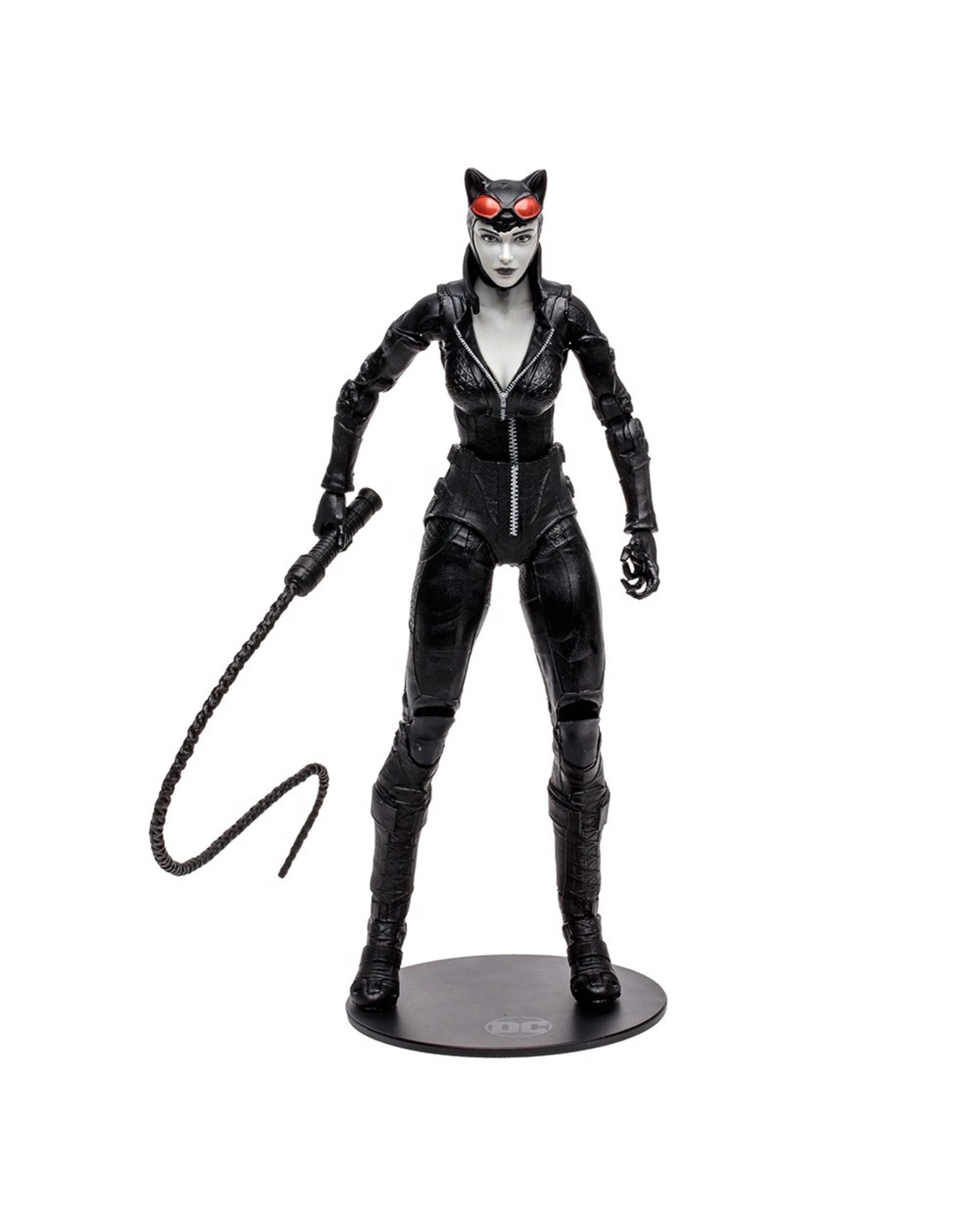 2 DC Comics - Batman: Arkham City - Catwoman 7" Action Figure (Black & White), 2 of 5