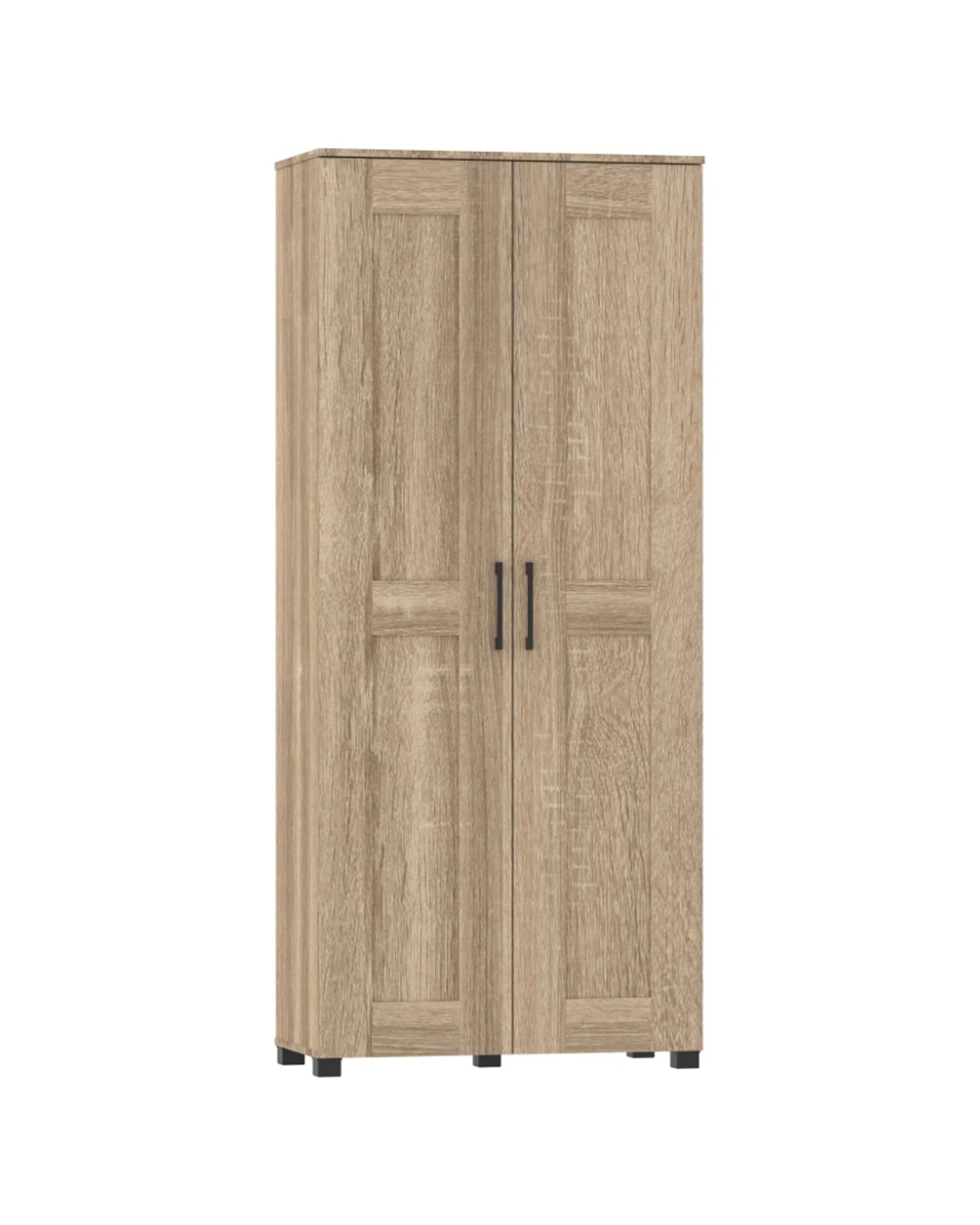 7 Alpine Bay Montreal Broom Cupboard 2 Door Storage Unit Light Sonoma Oak - Brown, 7 of 8