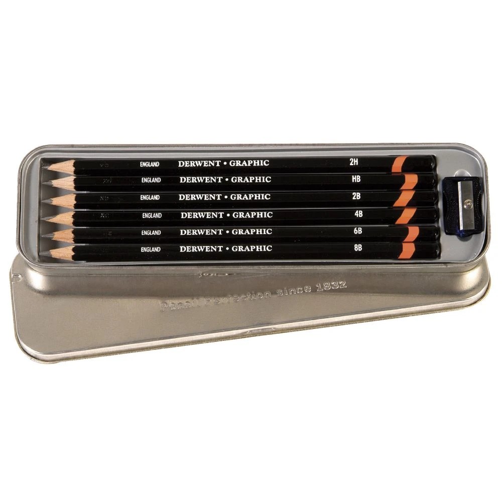 2 Derwent Graphic Tin 6 Pack, 2 of 4