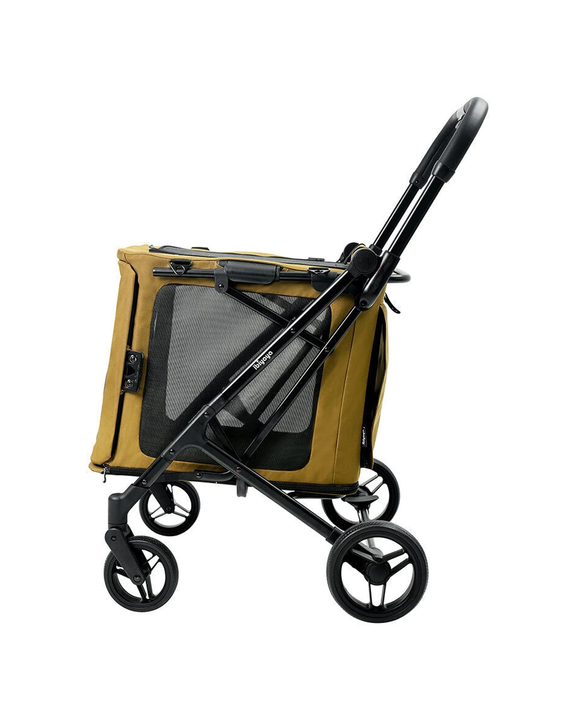 4 Ibiyaya Bigbuddy Folding Pet Stroller Crate Carrier Combo For Large Dogs - Beige, 4 of 9