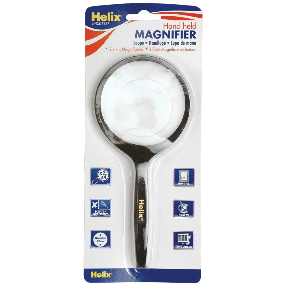 1 Helix 2x and 4x Handheld Magnifying Glass, 1 of 1