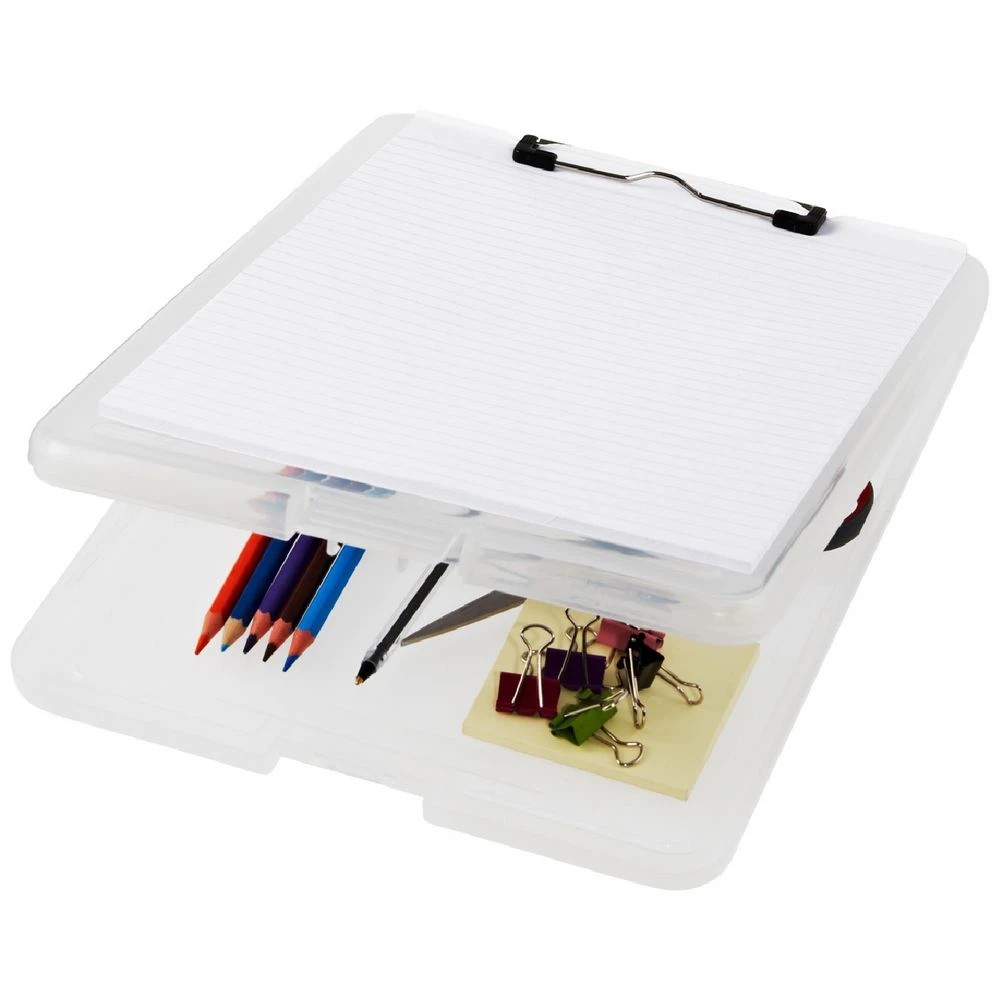 1 J.Burrows A4 Storage Clipboard Clear, 1 of 2