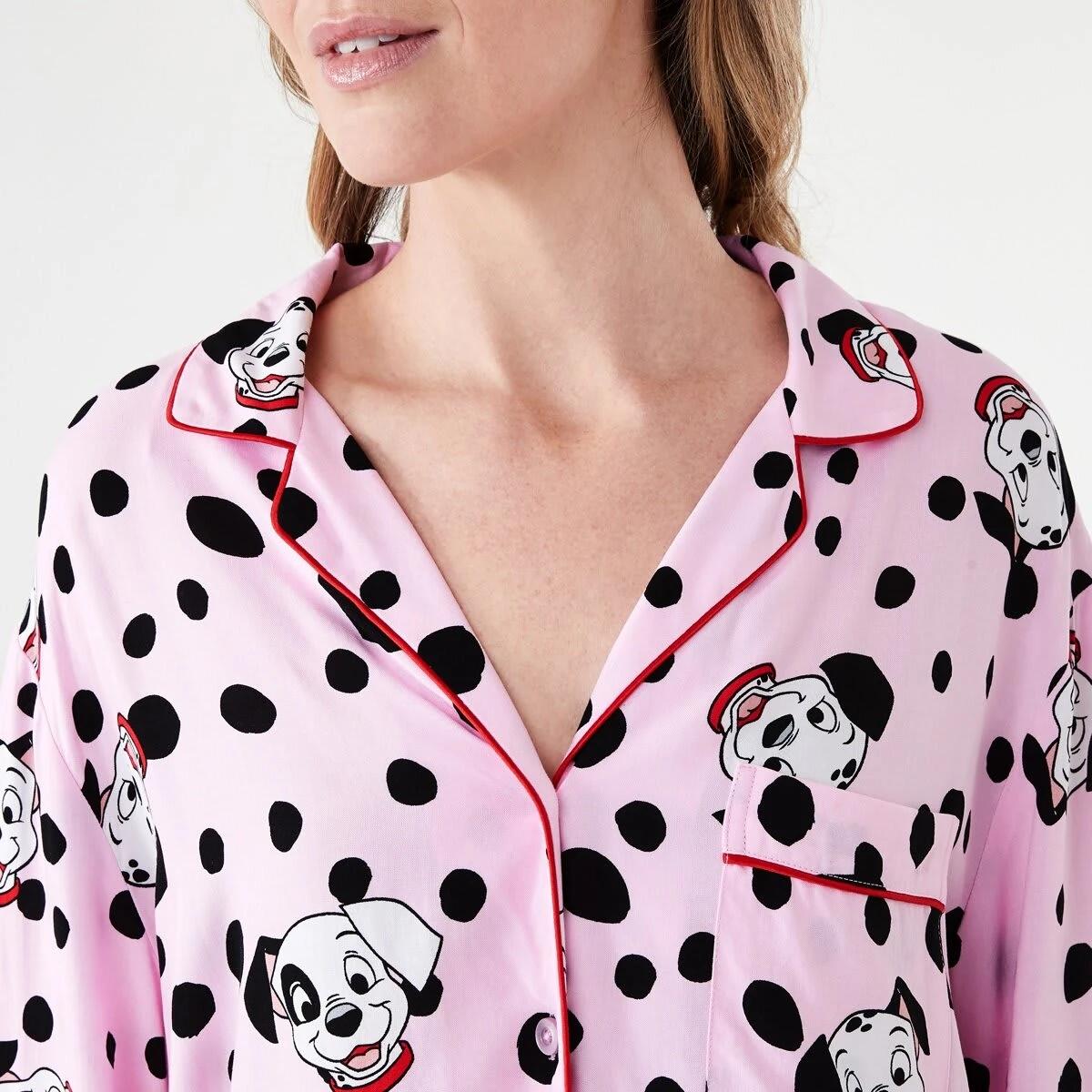 5 101 Dalmatians License Long Sleeve Top and Pants Woven Pyjama Set 101 DALMATIANS PINK LADY, 5 of 8
