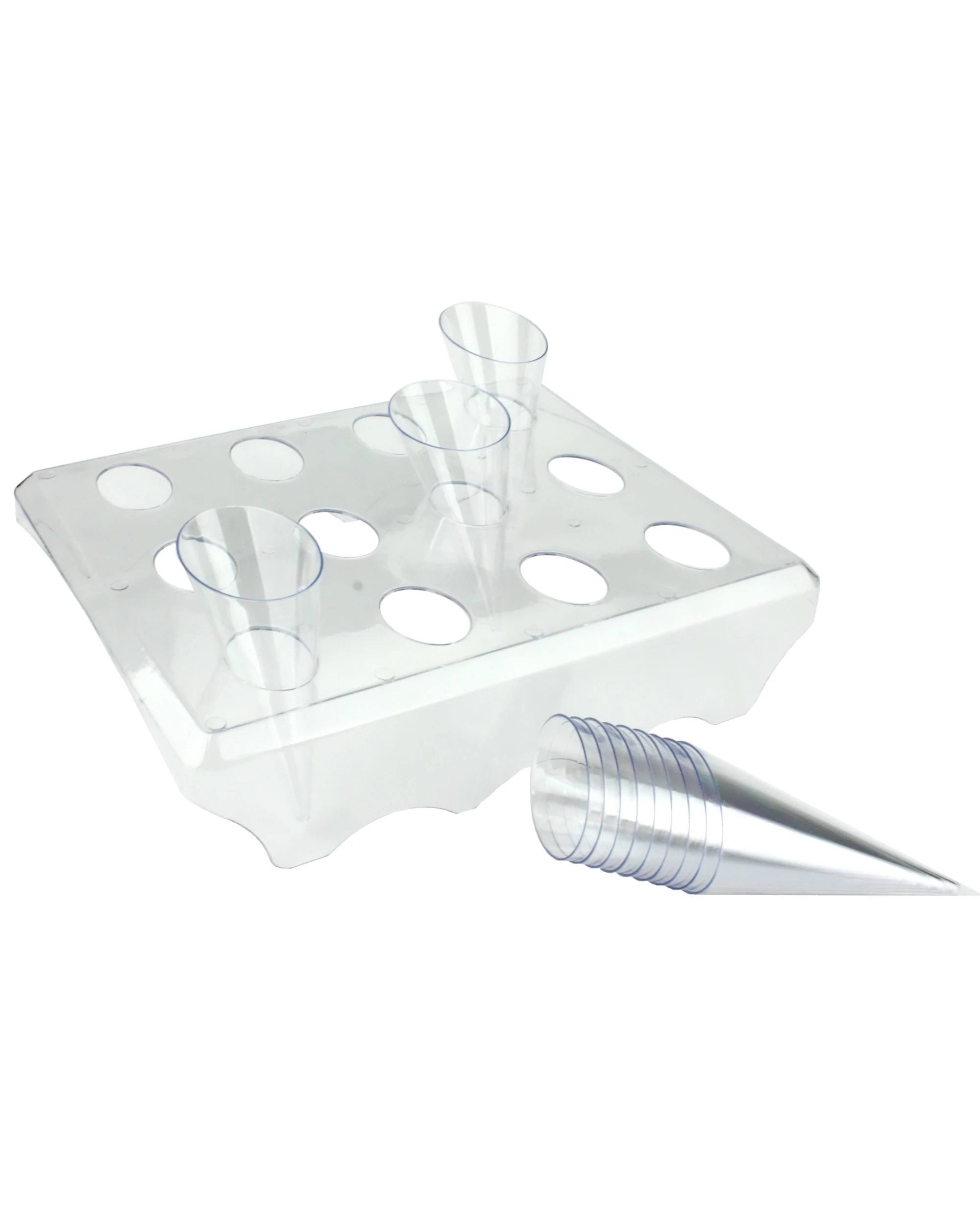 2 Fun Time Plastic Slanted Dessert Cones With Stand, 2 of 2