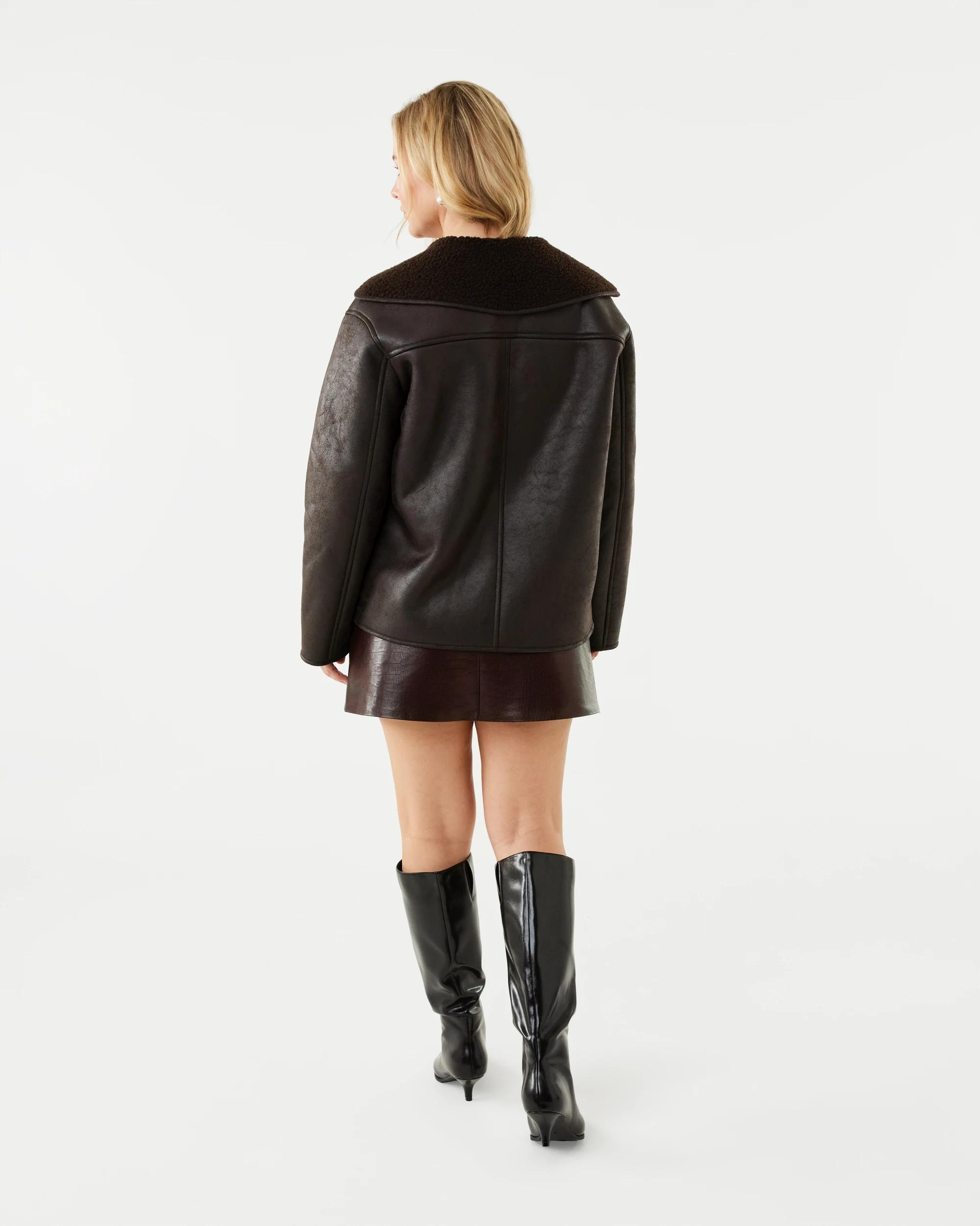 4 Sherpa Jacket Melt Brown, 4 of 9
