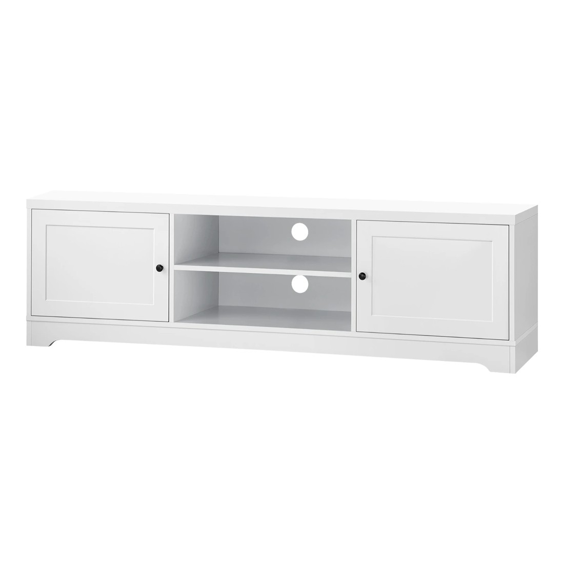 1 Oikiture Entertainment Unit Tv Unit 160cm
 - White, 1 of 10