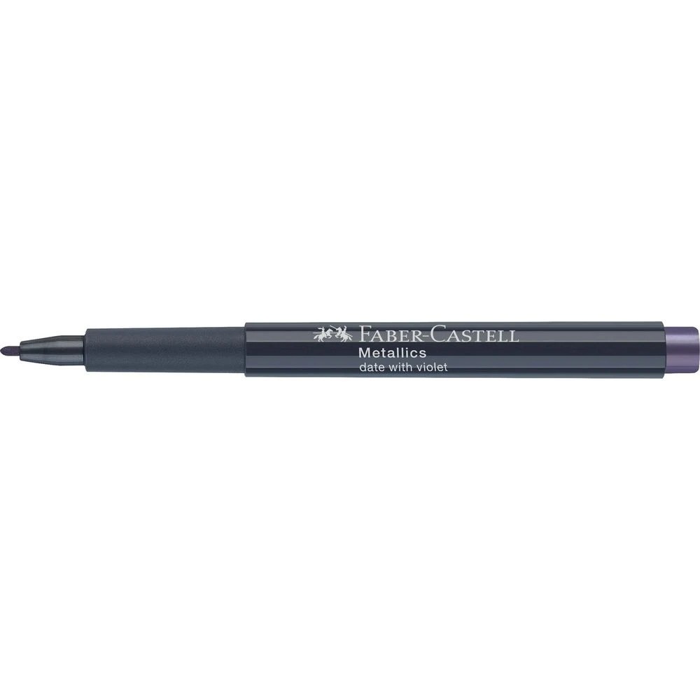 3 Faber-Castell Metallic Permanent Marker Date with Violet, 3 of 6