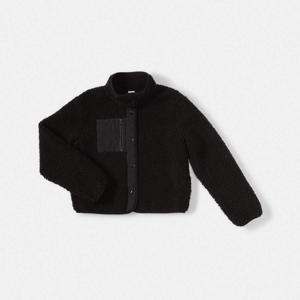 9 Teddy Fleece Jacket Black, 9 of 10