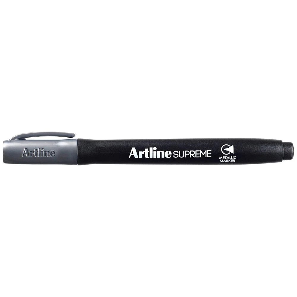 1 Artline Supreme Permanent Marker Metallic Silver, 1 of 2