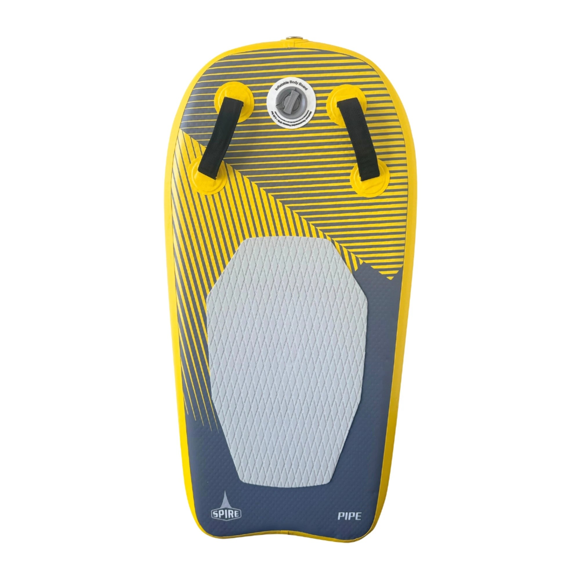 1 SPIRE Pipe Inflatable Bodyboard SP-BB-104 - Yellow, 1 of 4