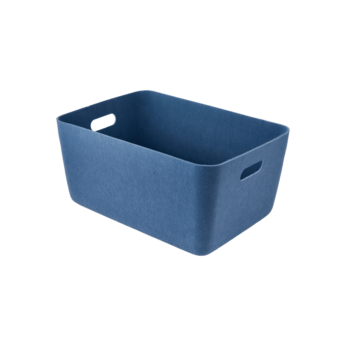 1 Moulded Felt Basket - Blue, 1 of 5