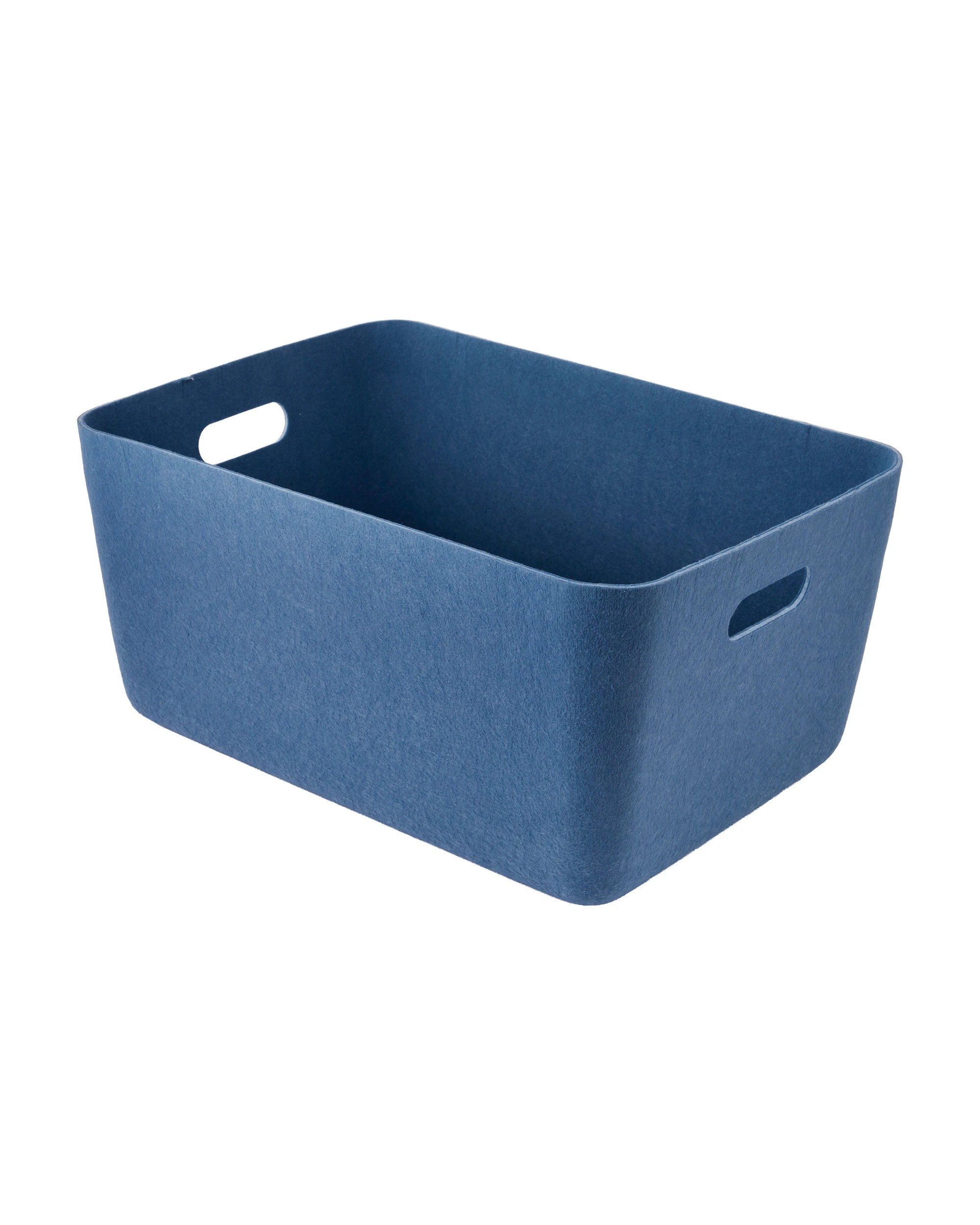 1 Moulded Felt Basket - Blue, 1 of 5