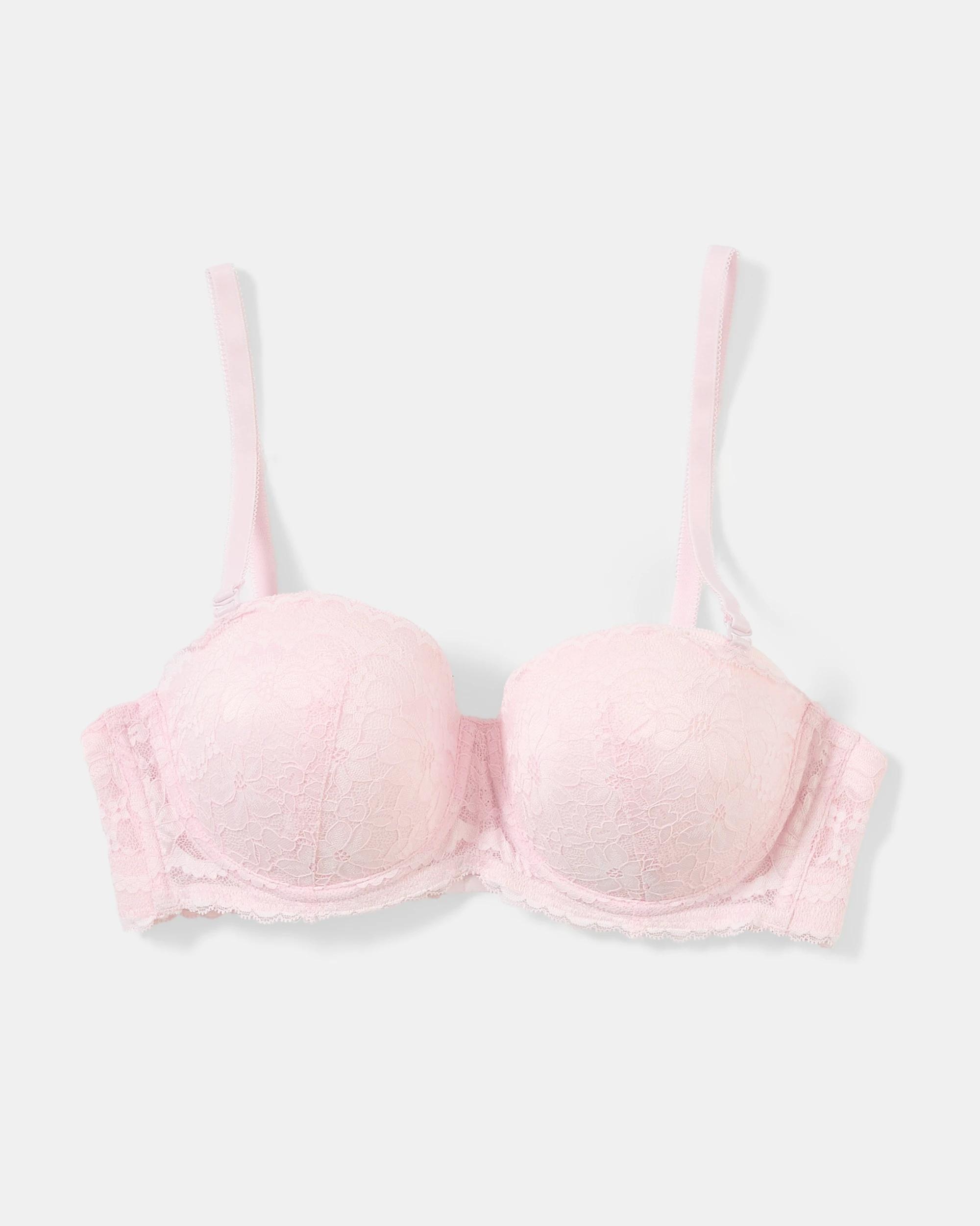1 Co-ordinated Balconette Push-Up Bra Bllet Pink, 1 of 1