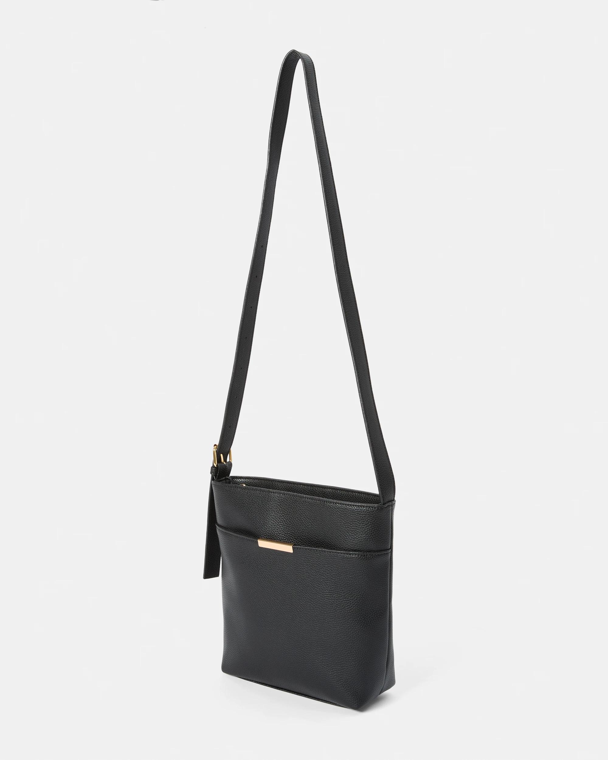 2 Messenger Crossbody Bag Black, 2 of 6