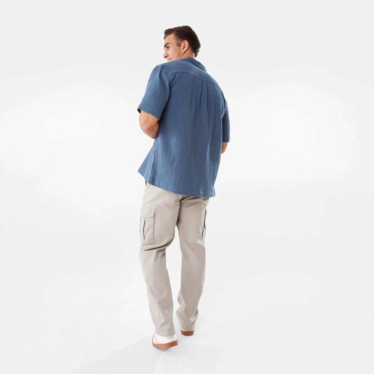 4 Short Sleeve Double Cloth Shirt BLUE MIRAGE, 4 of 10