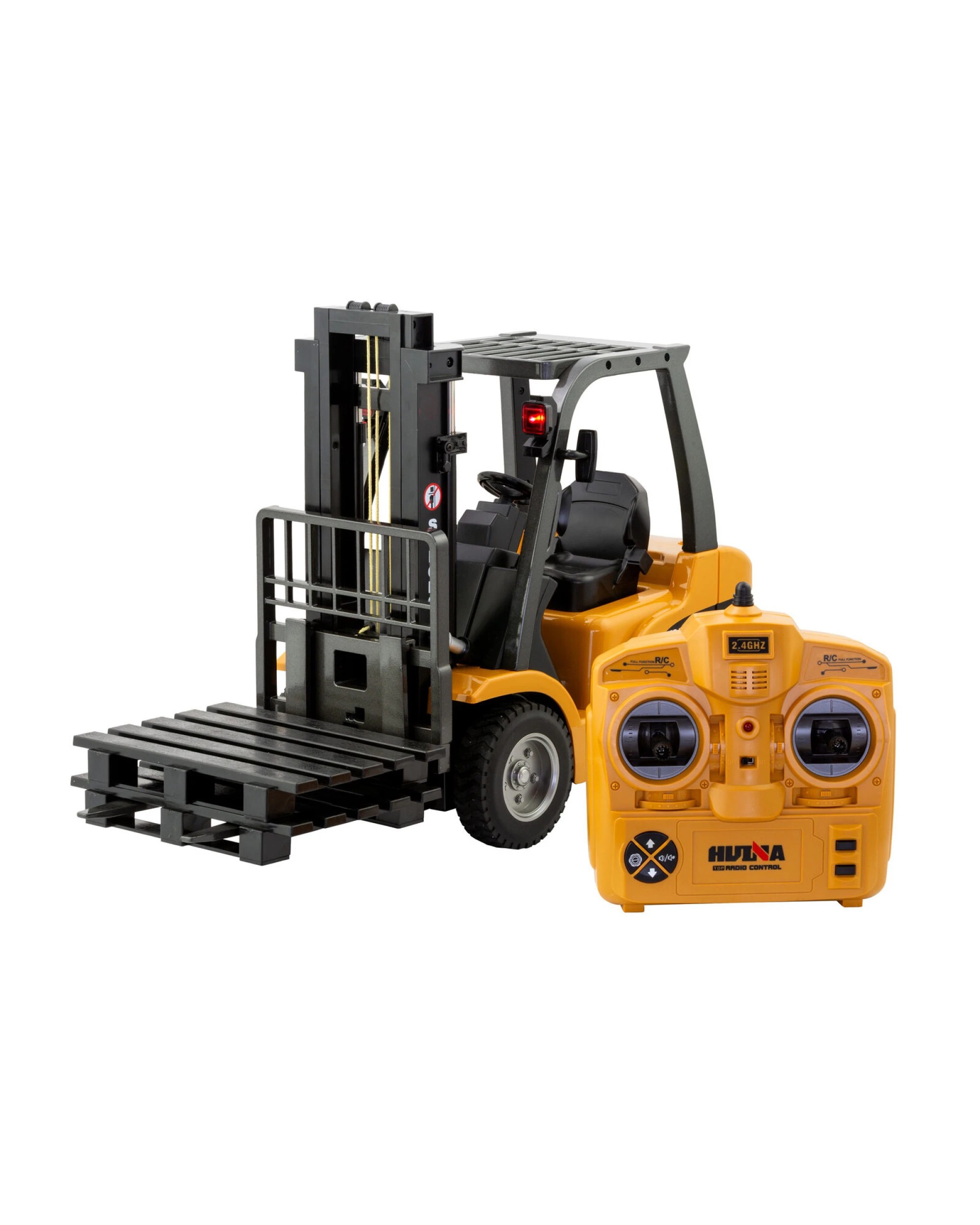 1 Gem Toys 1:10 Scale 2.4G 8-Channel Metal Remote Control Forklift Construction Vehicle with Lifting Function & Sound, 1 of 9