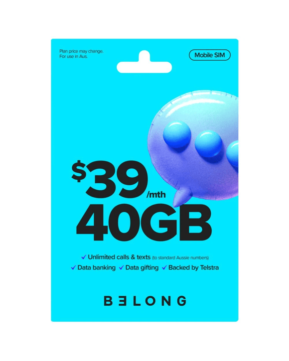 Belong Voice SIM Kit $39
