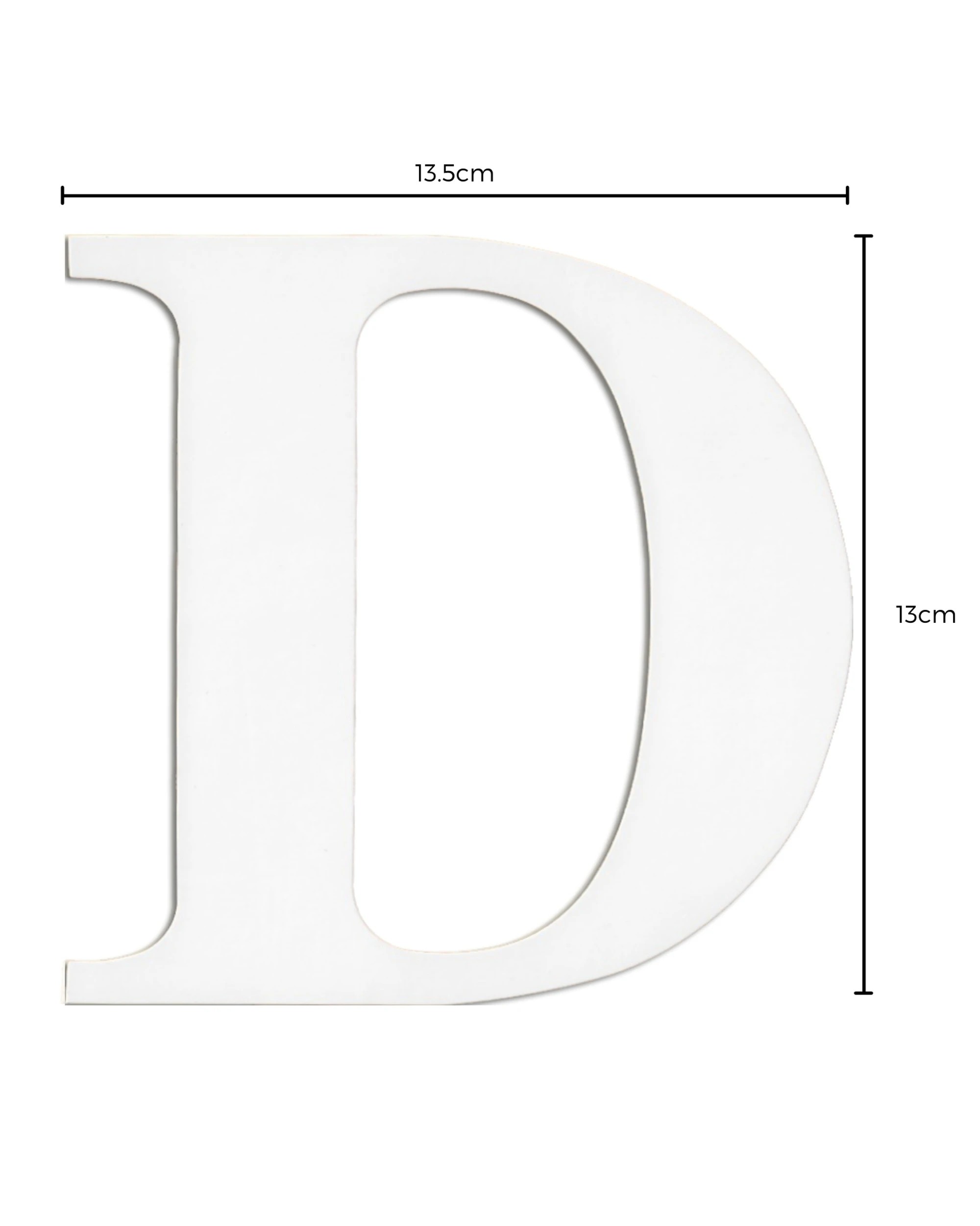 2 Party Maker Cardboard Letter D Pack of 2 - White, 2 of 3
