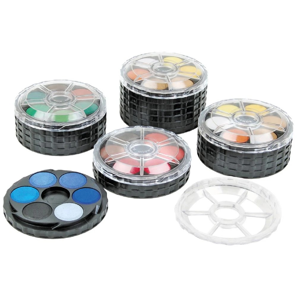 4 Koh-I-Noor Watercolour Discs Standard Colours 24 Pack, 4 of 4