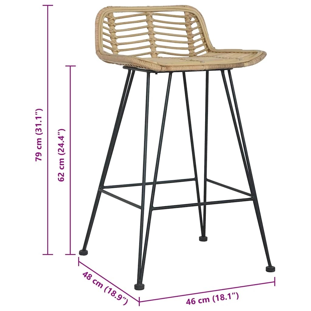 8 vidaXL Bar chair Durable - Brown, 8 of 8