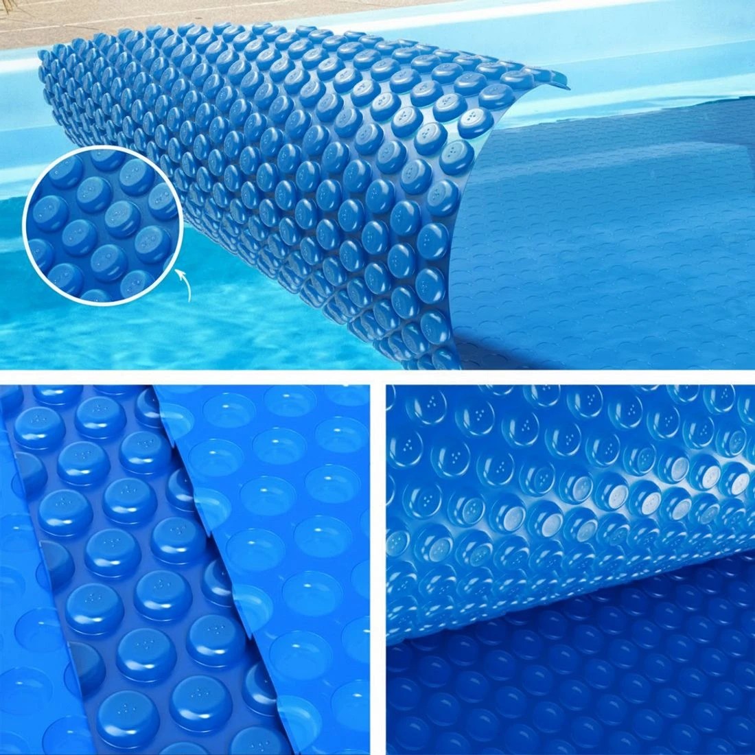 5 Aqua Buddy Pool Cover 600 Micron Heat Solar Blanket 9.5x5m w/ 5.55m Roller - Multi, 5 of 6