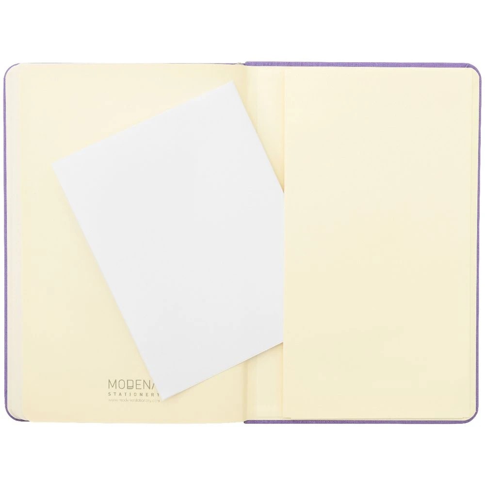 5 Modena A5 Linen Plain Notebook Lilac, 5 of 5
