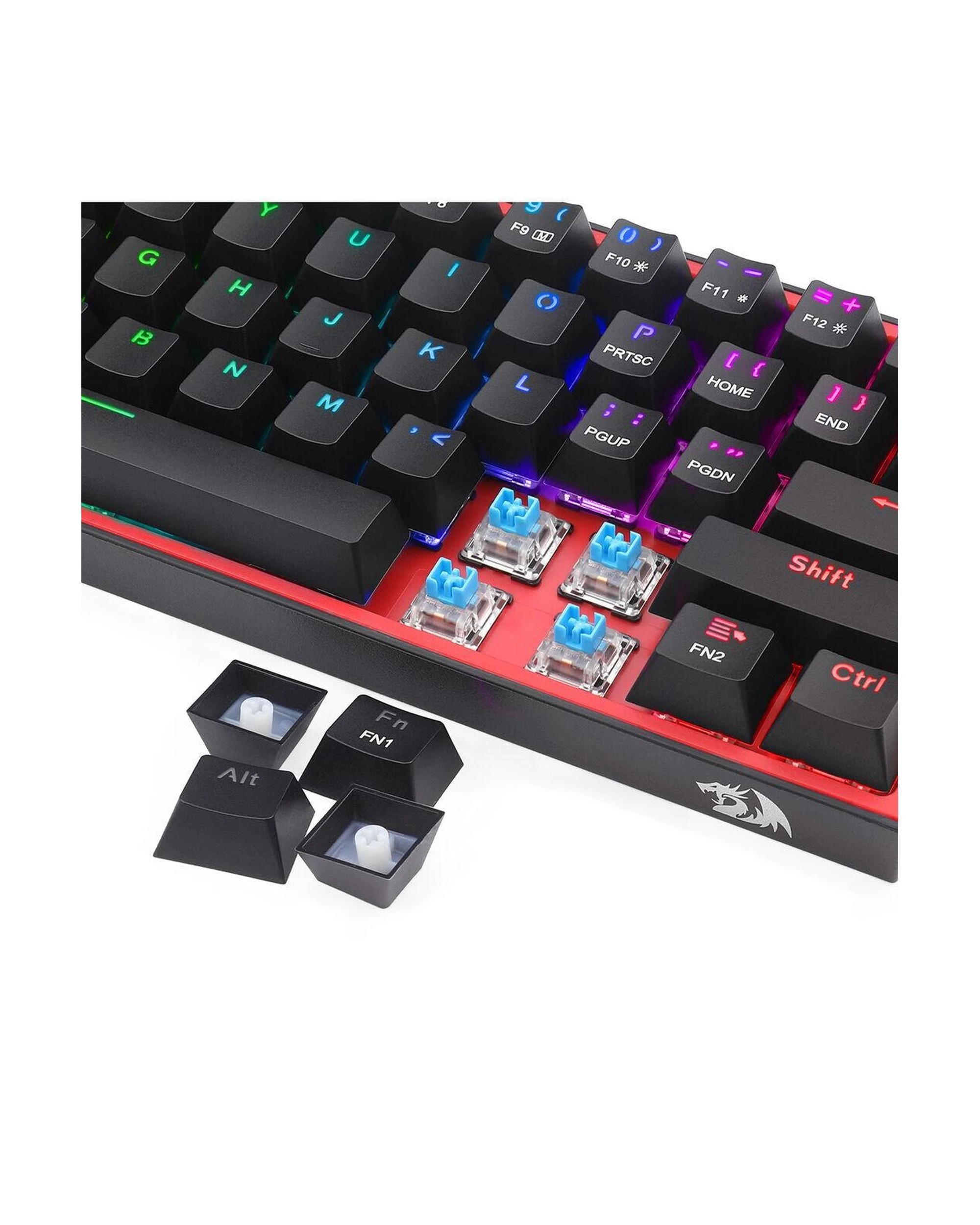 4 Redragon K617RGB Fizz Black 60% Wired Mechanical Gaming Keyboard, 4 of 10