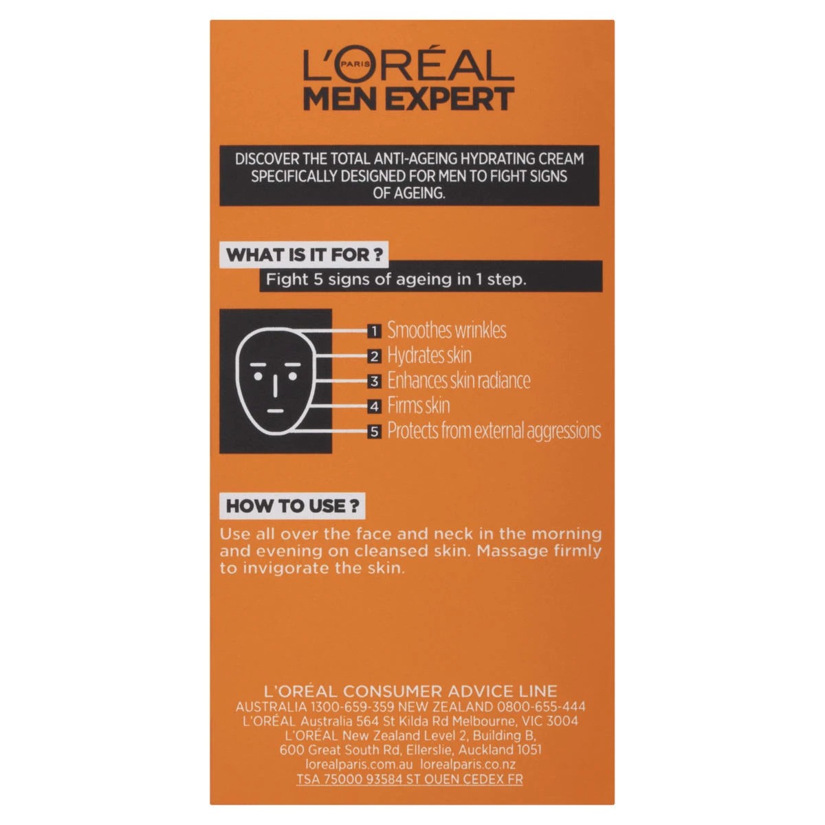 3 L'Oreal Paris Men Expert Vita Lift 5 Moisturiser 50ml - French Vine Extract, 3 of 8