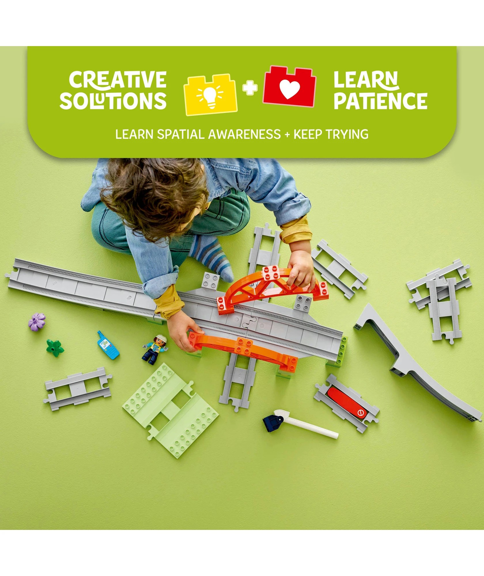 3 Lego® Duplo Town Train Bridge And Tracks Expansion Set 10426
 - Multi, 3 of 10