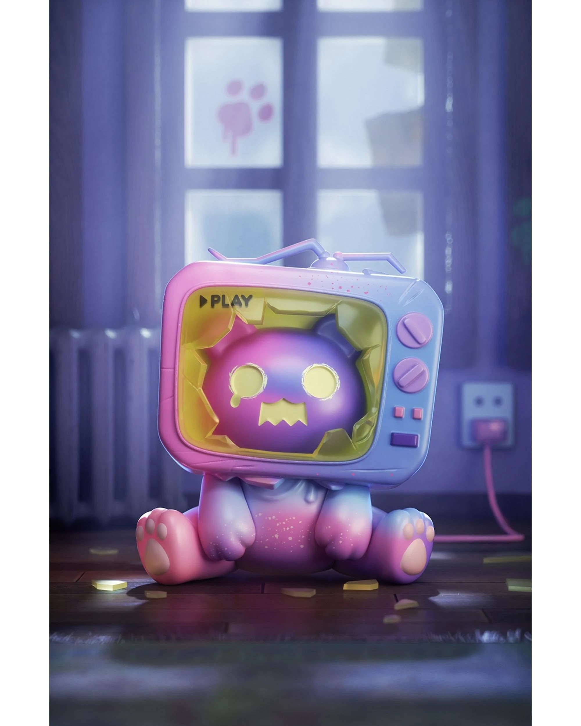 10 Finding Unicorn ShinWoo Ghost Bear House Series Figure Blind Box, 10 of 10