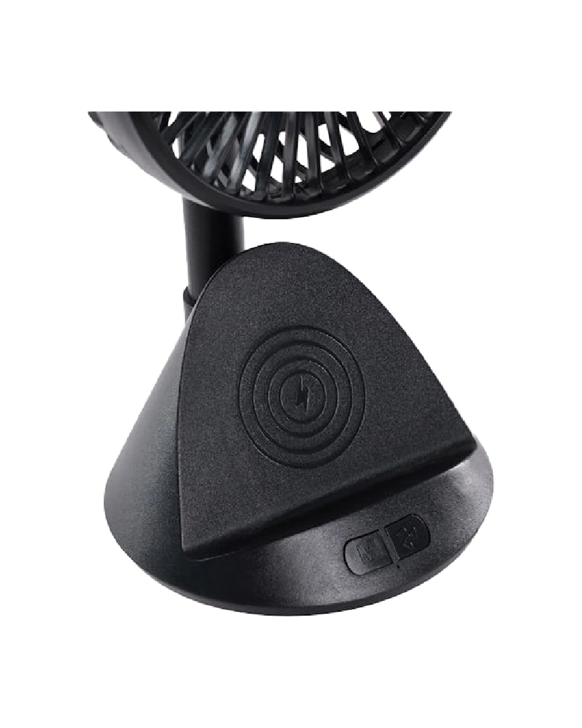 2 Goldair Rechargeable Desk Fan With Wireless Phone Charging Portable Compact - Black, 2 of 3