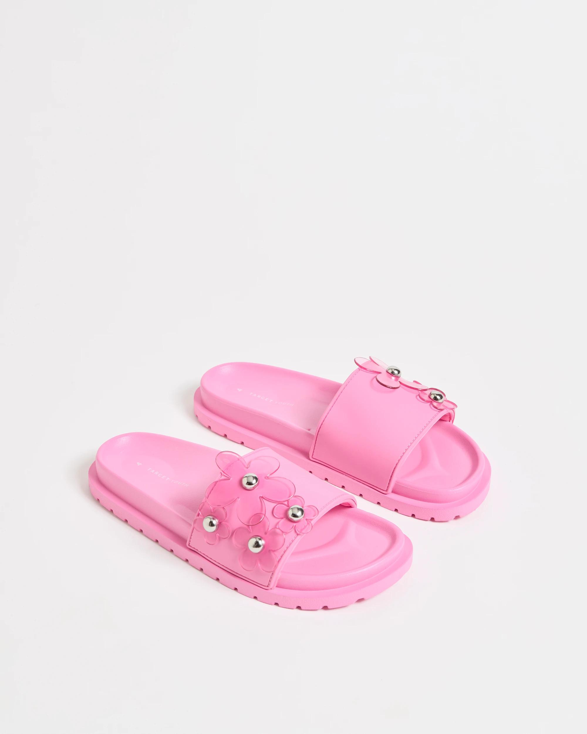 2 Target Youth Flower Slides PINK, 2 of 3
