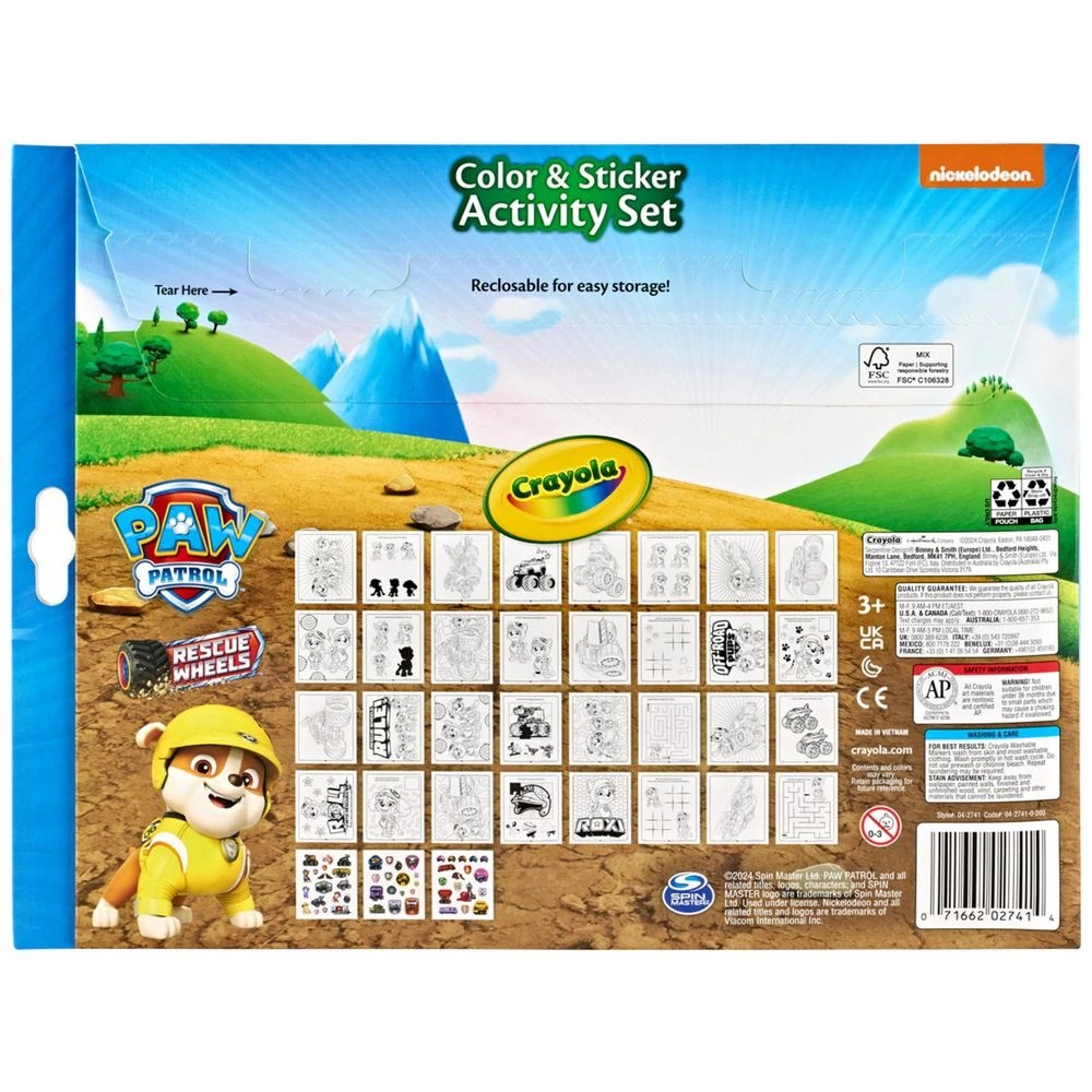 5 Paw Patrol Colour & Sticker Activity Set 32 Pages, 5 of 5